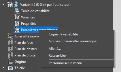 Nouveau paramètre numérique